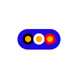 カラーVVF2.0mm×3C