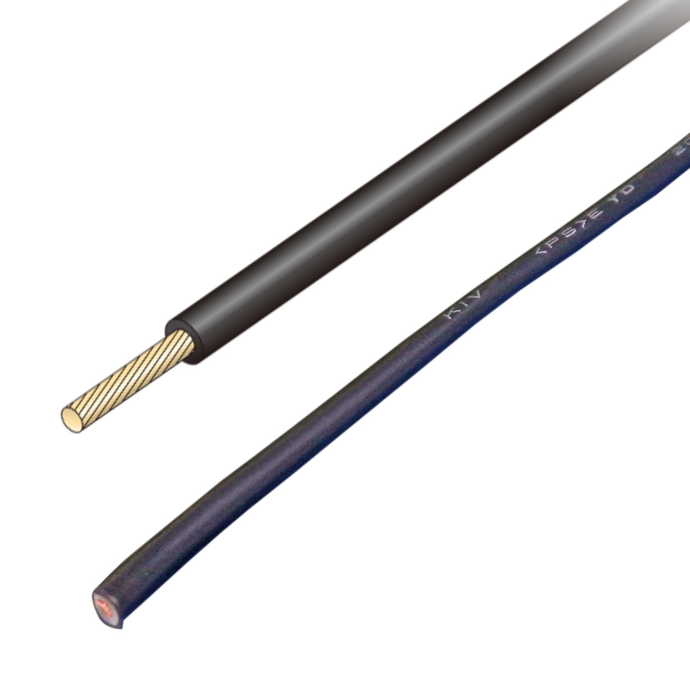 JAPPY 電気機器用ビニル絶縁電線 ＫＩＶ　５．５ＳＱ－ＪＰ　白　　　　　　100ｍ 1巻