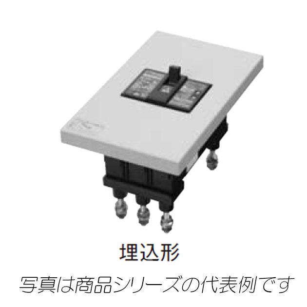GE53AF　3P　20A　F100H　漏電ブレーカ（経済形）　埋込形