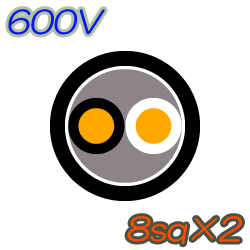 CV8sq×2C　50m