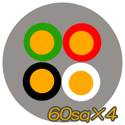 VCT60sq×4C　50m